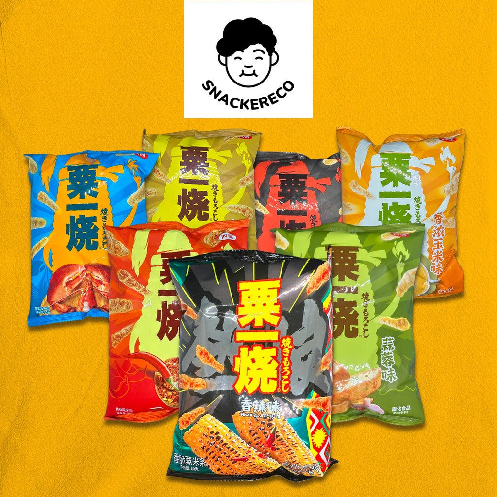 四洲玉米条 | Calbee Non Fried Puffed Corn Strips 80g - Snackereco - 1
