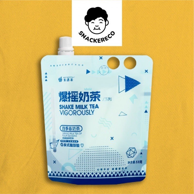 Fruit Meet Tea - Shake Milk Tea // 果遇茶爆摇奶茶 (53g) - Snackereco - 8