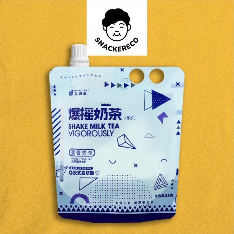 Fruit Meet Tea - Shake Milk Tea // 果遇茶爆摇奶茶 (53g) - Snackereco - 10