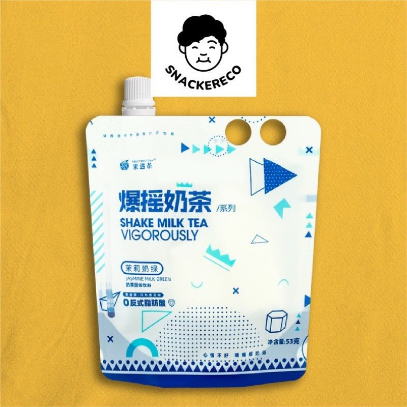 Fruit Meet Tea - Shake Milk Tea // 果遇茶爆摇奶茶 (53g) - Snackereco - 12