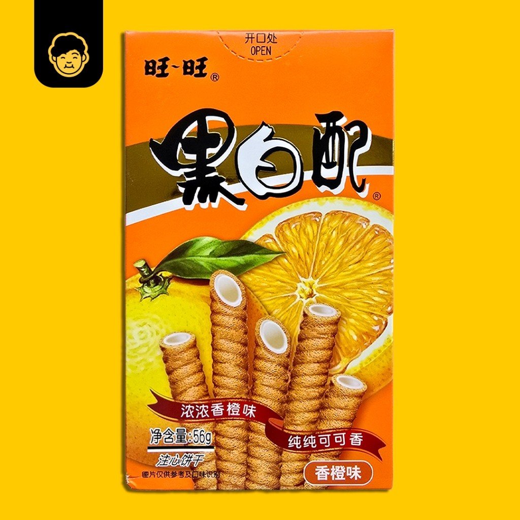 旺旺黑白配 | Wang Wang Hei Bai Pei Crunchy Chocolate Waffle + Tea Series - Snackereco - 6