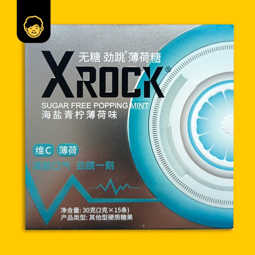 XRock Sugar Free Popping Mint | XROCK 无糖跳跳薄荷糖 - Snackereco - 6