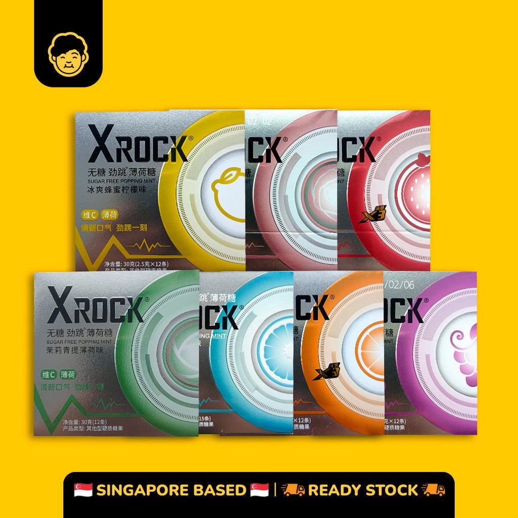 XRock Sugar Free Popping Mint | XROCK 无糖跳跳薄荷糖 - Snackereco - 1